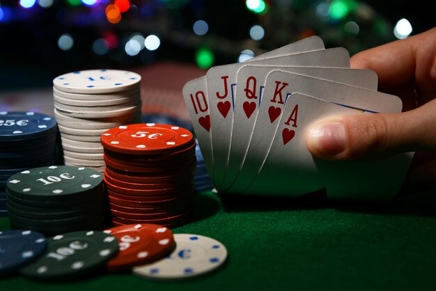 Standard Baccarat table with betting interface